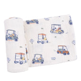 Zooming Golf Carts - Swaddle Blanket