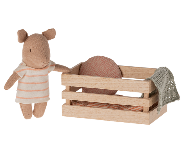 Pig in Box, Baby - Coral - HoneyBug 