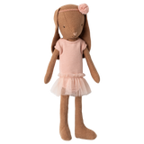 Bunny size 1, Chocolate brown - Ballet suit and skirt rose