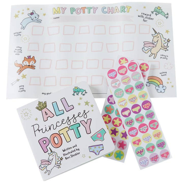Potty Princess Board Book Set - HoneyBug 