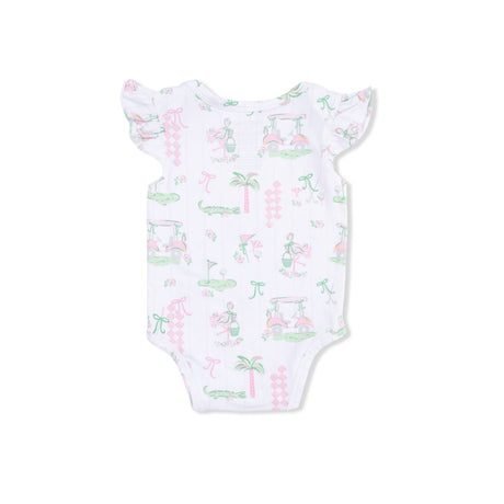 Pretty Golf - Ruffle Sleeve Bodysuit
