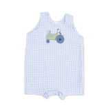 Cute Farm Animals Appliques - Overall Shortie with Short Sleeve Bodysuit