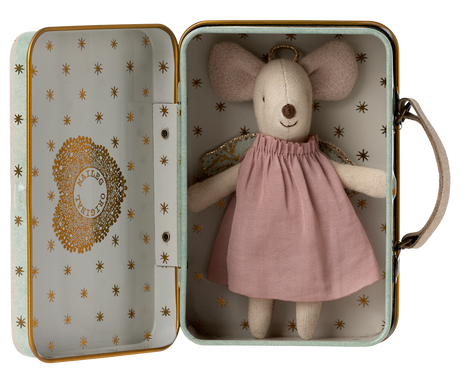 Angel Mouse in Suitcase, Little Sister - HoneyBug 