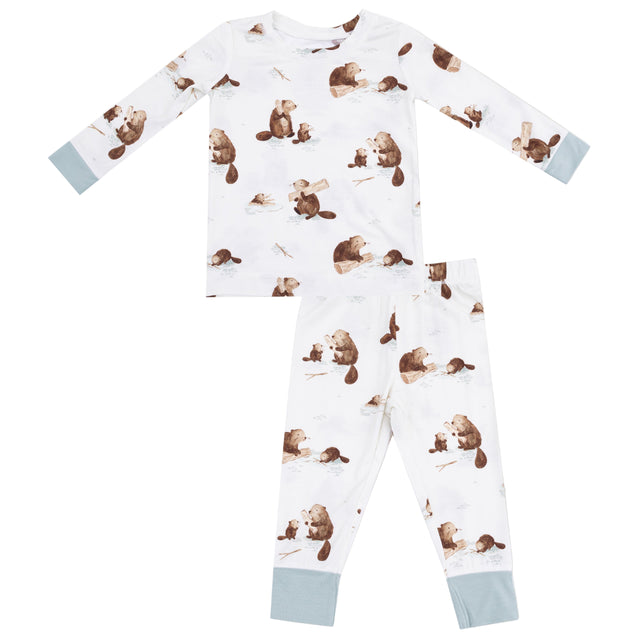 Long Sleeve Loungewear Set - Baby Beavers - HoneyBug 