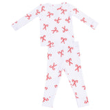 Long Sleeve Loungewear Set - Candy Canes - HoneyBug 