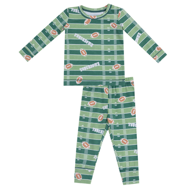 Long Sleeve Loungewear Set - Football Field - Glow in the Dark - HoneyBug 