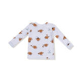 Long Sleeve Loungewear Set - Footballs Playing Football - HoneyBug 