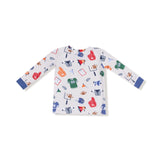 Long Sleeve Loungewear Set - Game Day Grey - HoneyBug 