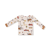 Long Sleeve Loungewear Set - Hay Farmer - HoneyBug 