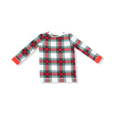 Long Sleeve Loungewear Set - Holiday Plaid - HoneyBug 