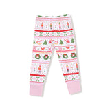 Long Sleeve Loungewear Set - Sugar Plum Fairy - Nutcracker Fair Isle - Pink - HoneyBug 