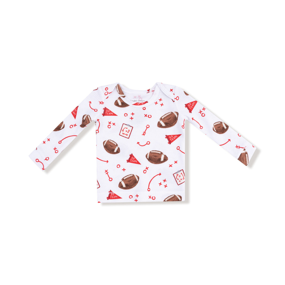 Long Sleeve Loungewear Set - Touchdown Time Red - HoneyBug 