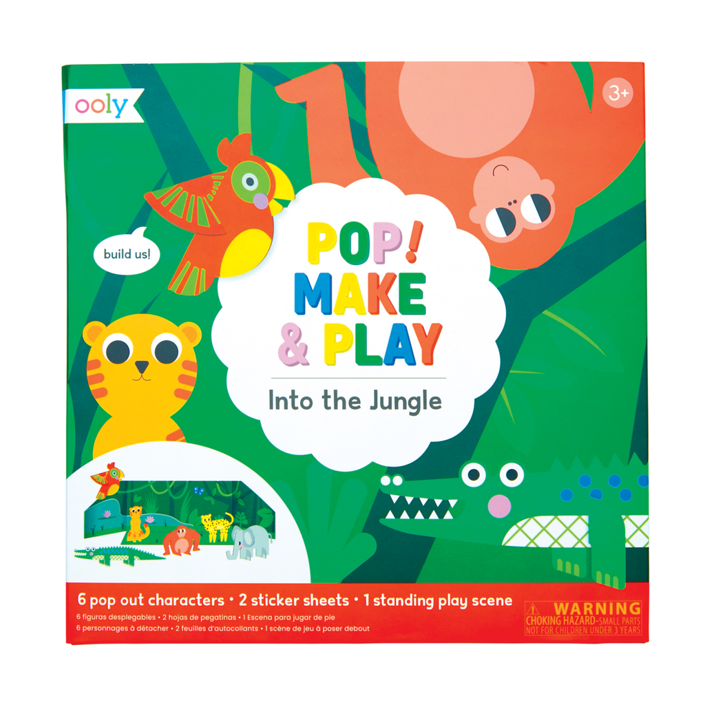 Pop! Make and Play Activity Scene - Into the Jungle by OOLY - HoneyBug 