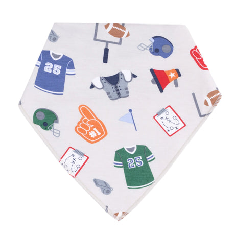 Bandana Bib - Game Day Grey - HoneyBug 