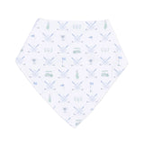 Golf Trellis Blue - Bandana Bib