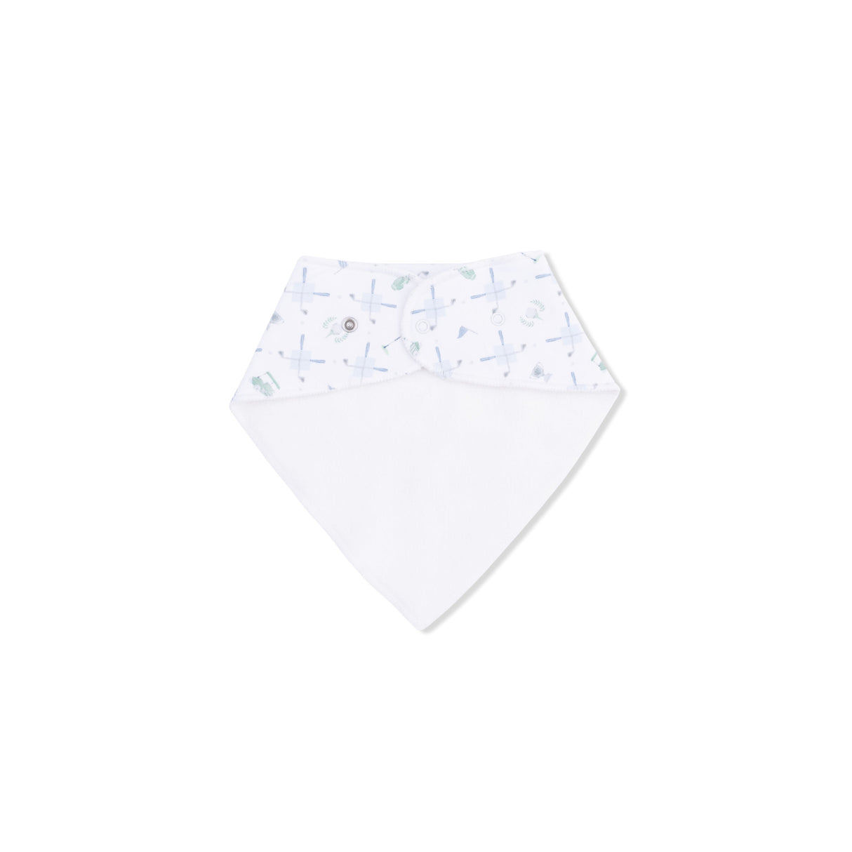 Golf Trellis Blue - Bandana Bib