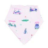 Vintage Golf Carts Pink - Bandana Bib