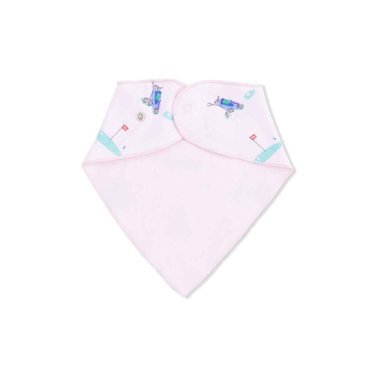 Vintage Golf Carts Pink - Bandana Bib