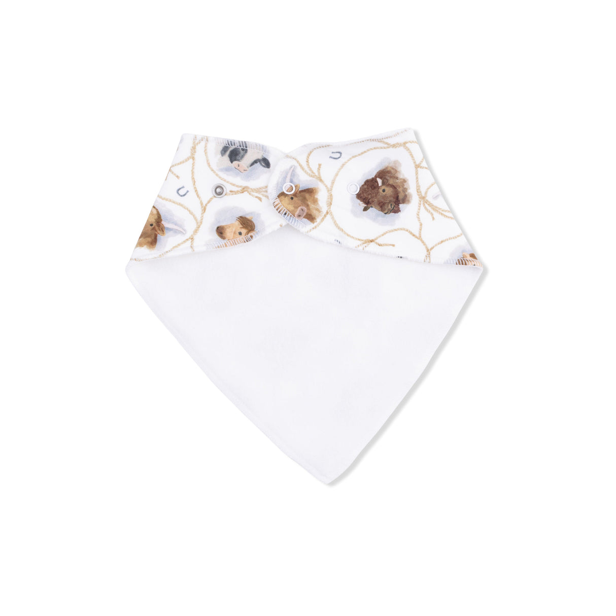 Farm Animals Rope Cameos Uni - Bandana Bib