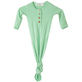 Knotted Baby Gown - Mint - HoneyBug 