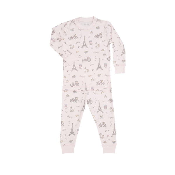 Dreaming of Paris Long Sleeve Pajama Set - HoneyBug 