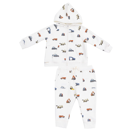 Zip Hoodie and Jogger Set - HoneyBug 