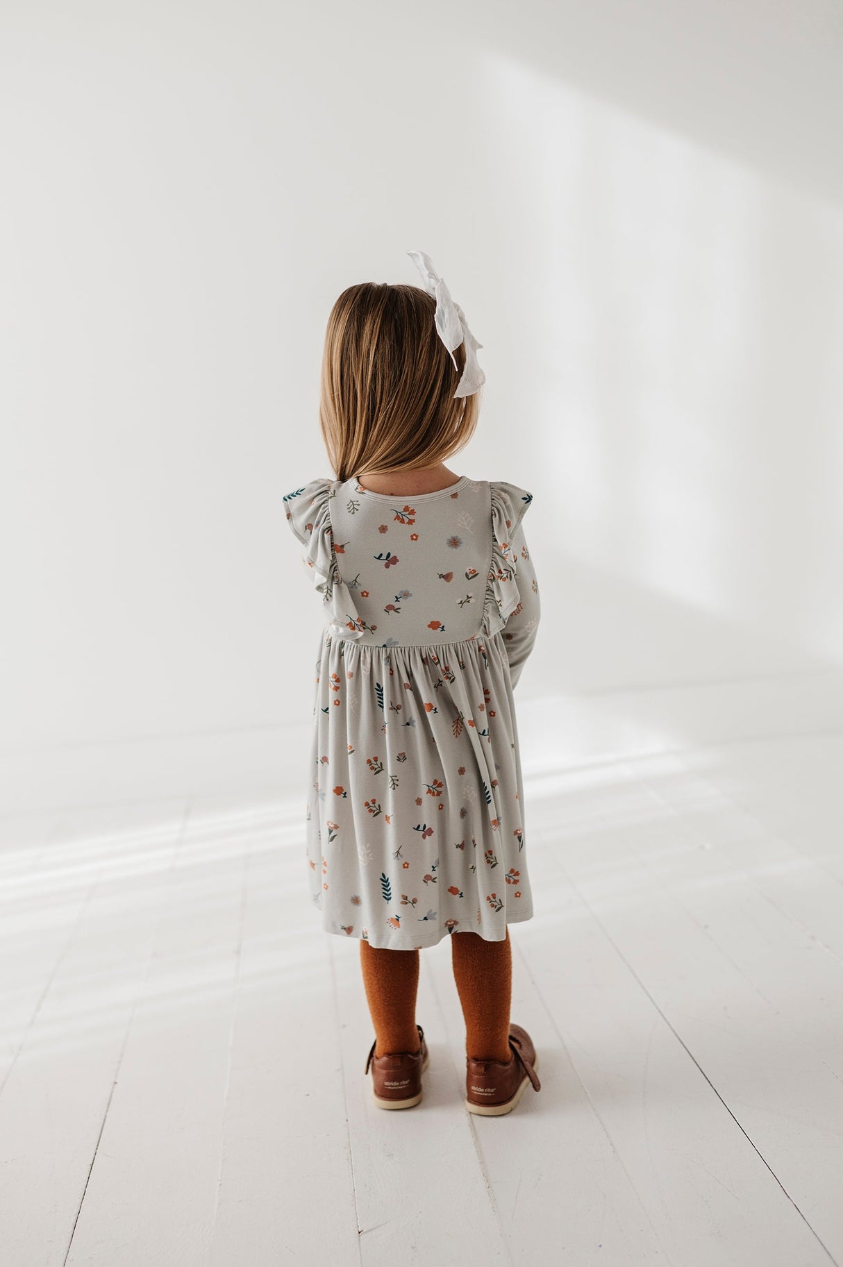Long Sleeve Ruffle Dress - HoneyBug 