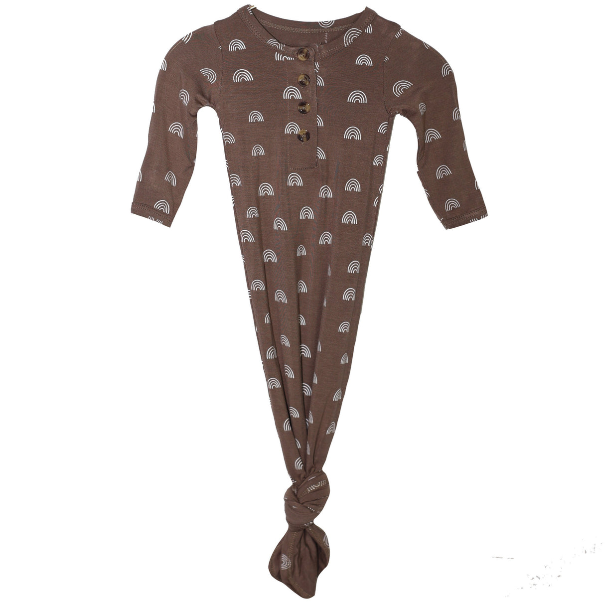 Knotted Baby Gown - Rainbows - HoneyBug 