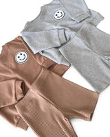Biker Shorts Set | Mocha - HoneyBug 