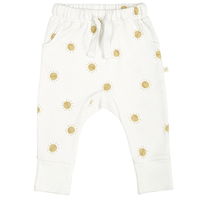 Organic Baby Toddler Harem Pants - Sunshine - HoneyBug 