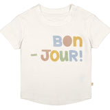 Organic Kids T-Shirts - Bonjour - HoneyBug 