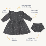 Organic Ruffle Dress - Tribe - HoneyBug 