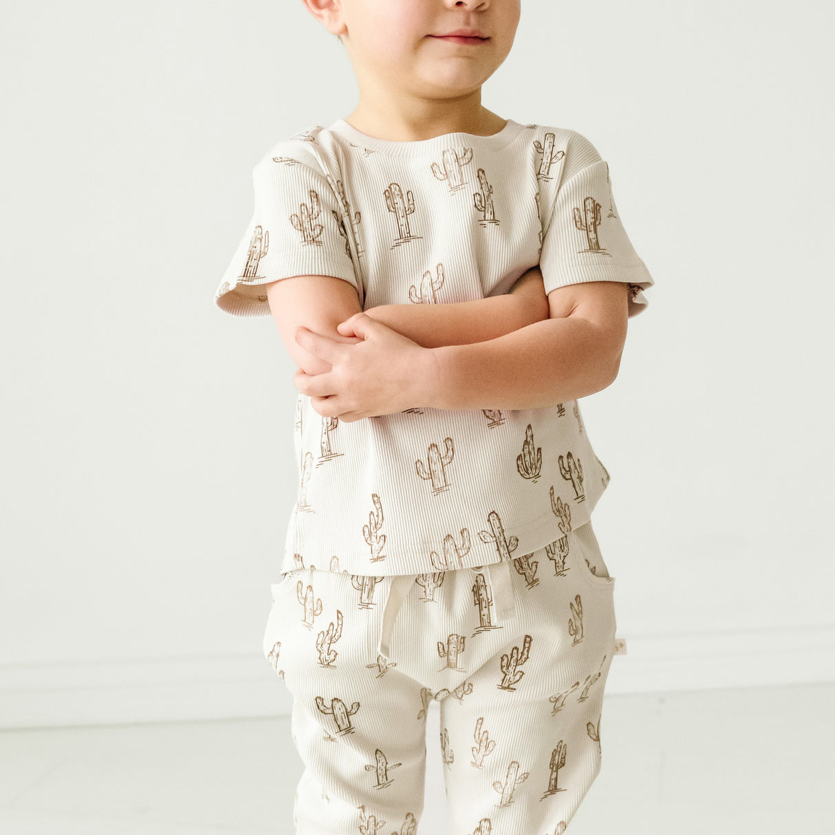Organic Baby Toddler Harem Pants - Cactus - HoneyBug 