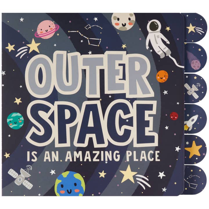 Lets Explore Space Tabbed Board Book - HoneyBug 