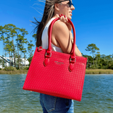 The Montrose Diaper Bag Tote - Cardinal