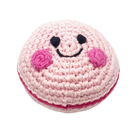 Friendly Macaron Cookie Rattle - HoneyBug 