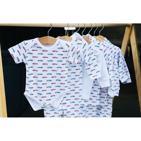 Red Cobra Car S/S Onesie - HoneyBug 