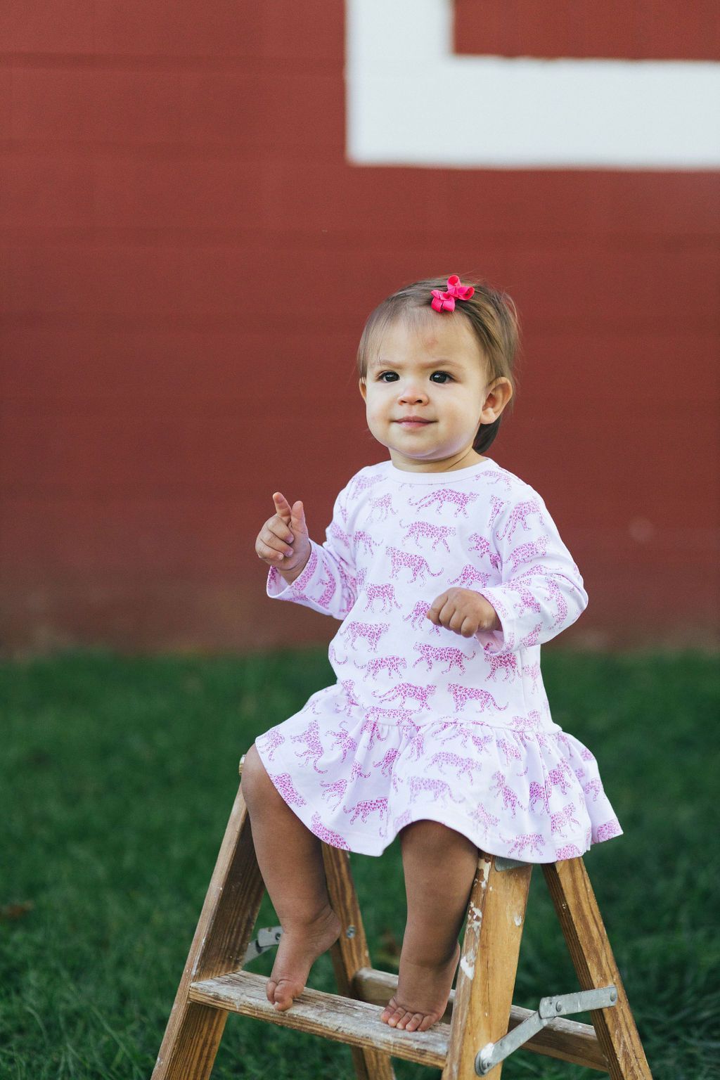 Pink Cheetah Swing Dress - HoneyBug 