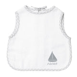 Monogrammed Apron bib | grey gingham - HoneyBug 