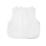 Apron Bib | White Linen - HoneyBug 