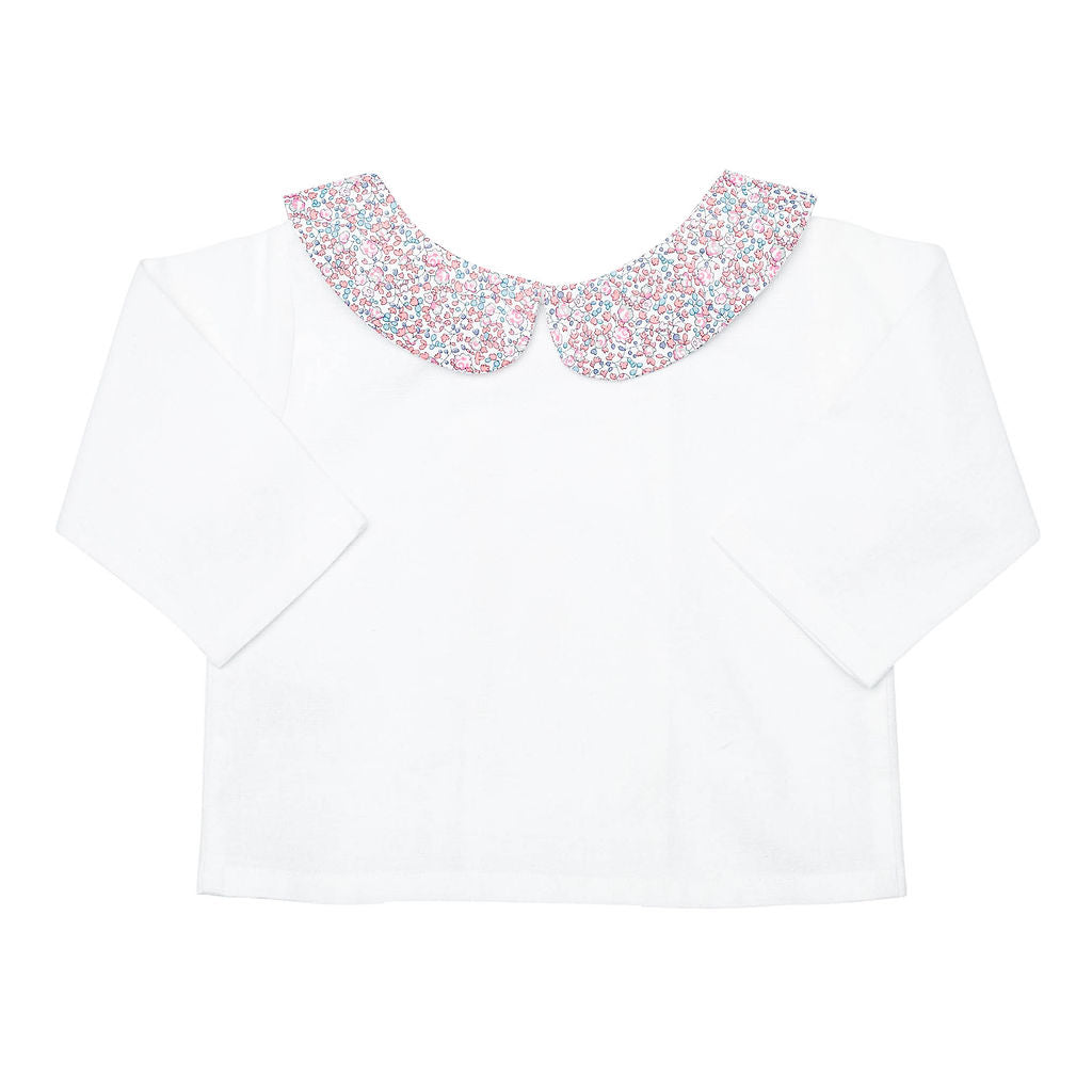 Double button blouse  | Liberty 'Eloise' Pink - HoneyBug 