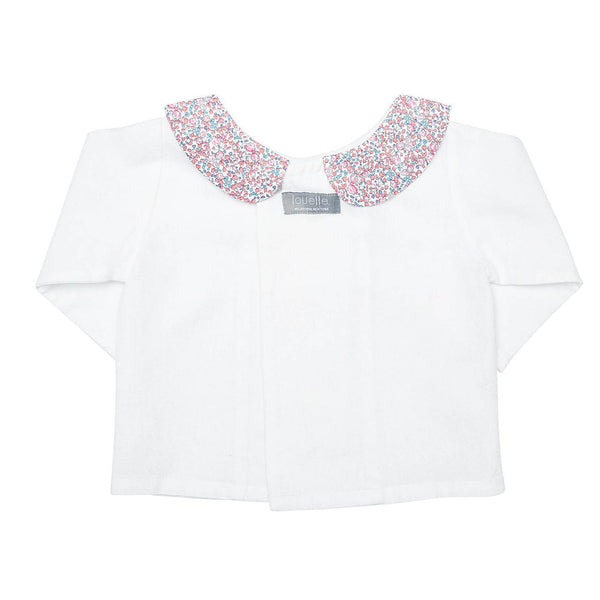 Double button blouse  | Liberty 'Eloise' Pink - HoneyBug 
