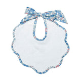 Scalloped Bib | Liberty 'Betsy' Blue - HoneyBug 