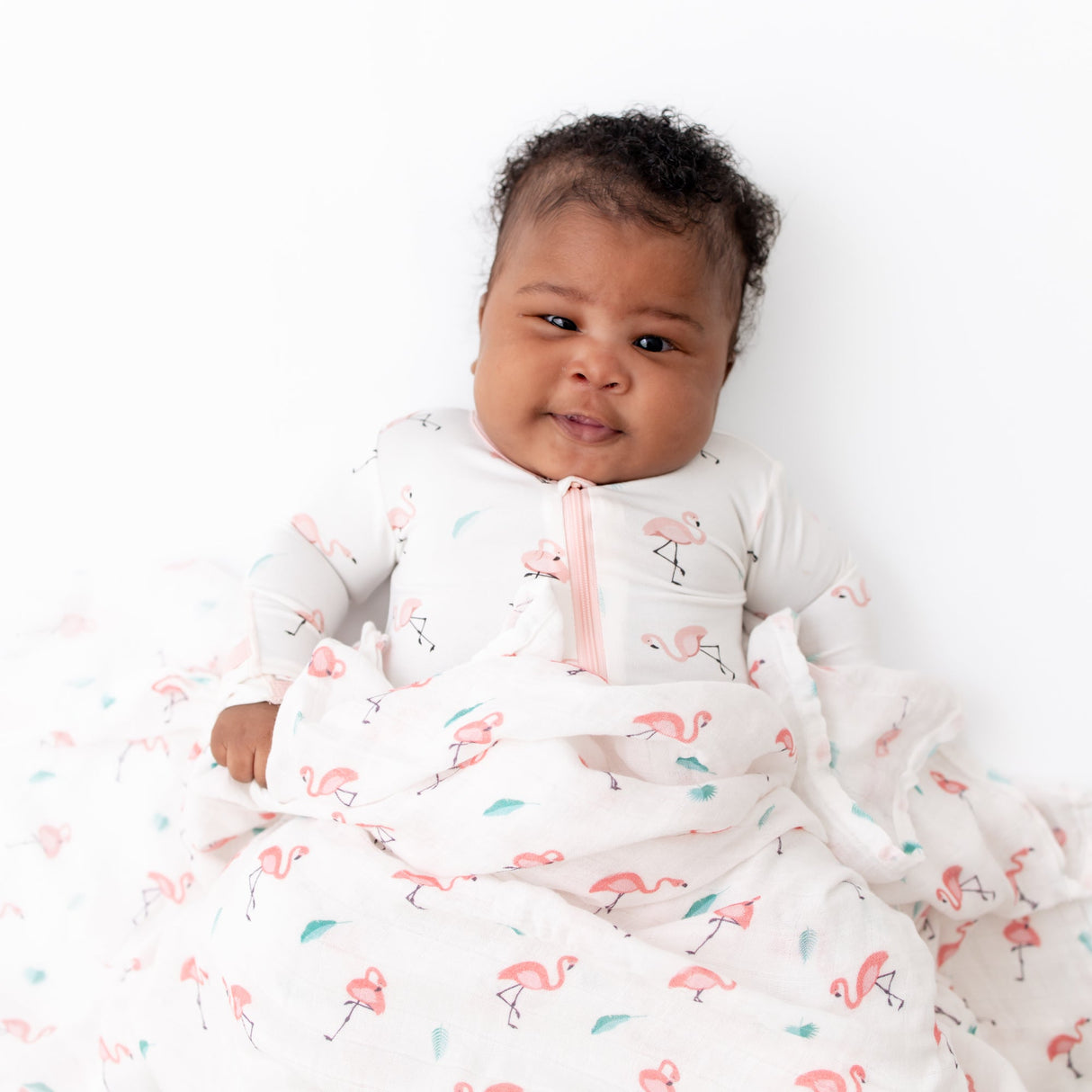 Flamingo Swaddle - HoneyBug 