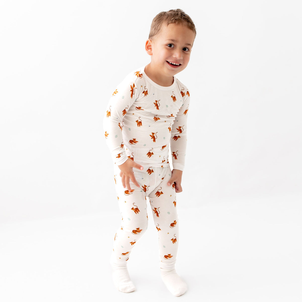 Tiger Pajama Set - HoneyBug 