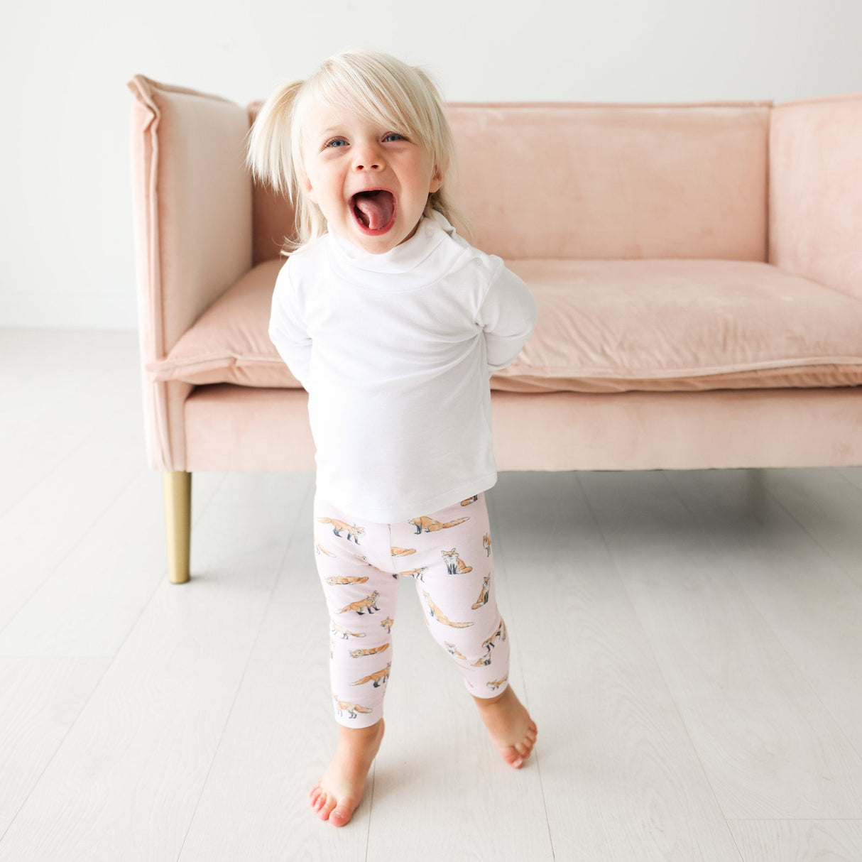 Pink Fox Legging - HoneyBug 