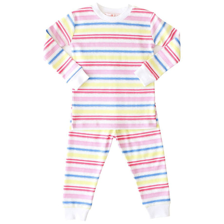 Rainbow Stripe 2-piece Pajama - HoneyBug 
