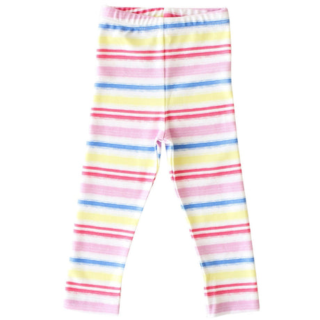 Rainbow Stripe Leggings - HoneyBug 