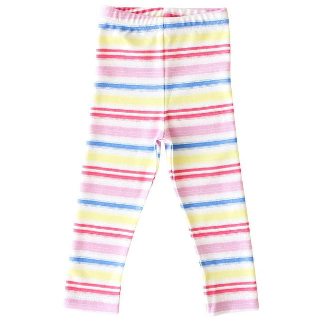 Rainbow Stripe Leggings - HoneyBug 