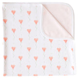 White Heart Balloon Blanket - HoneyBug 